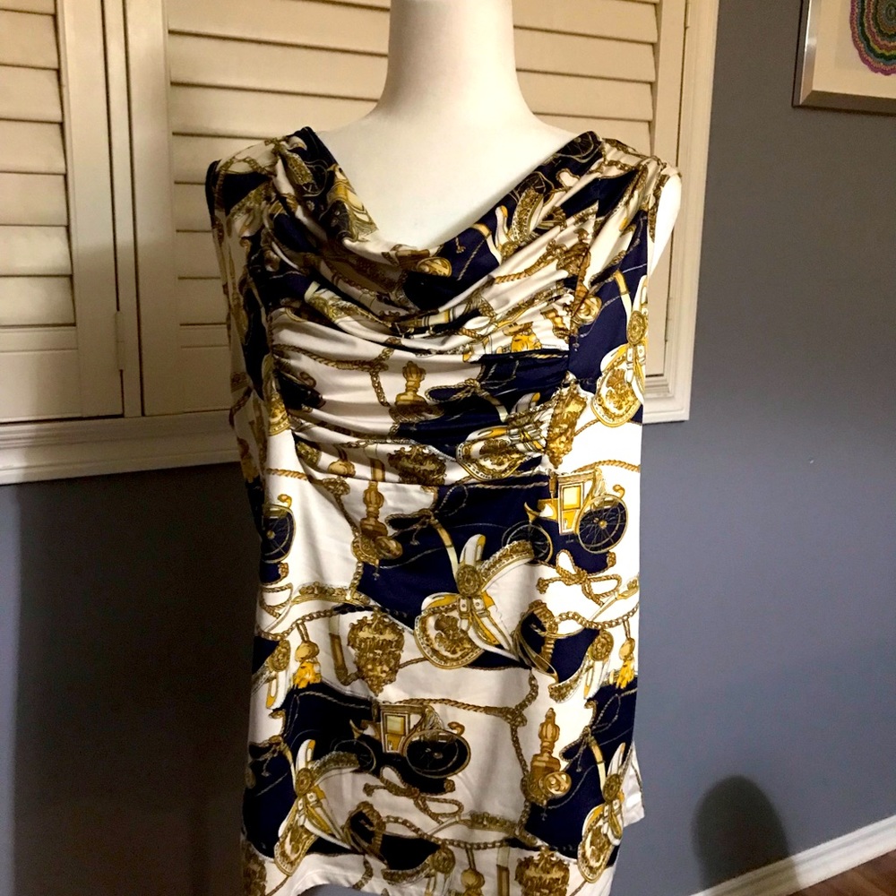 Sleeveless blouse size XL